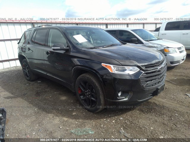 1GNEVKKW3KJ107813 - 2019 CHEVROLET TRAVERSE PREMIER BLACK photo 1