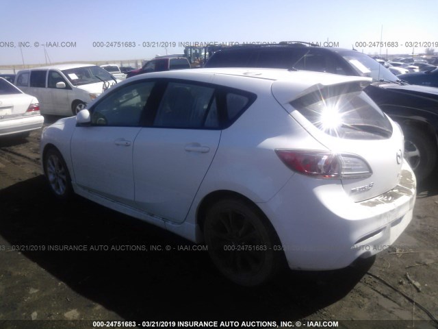 JM1BL1H58A1338327 - 2010 MAZDA 3 S WHITE photo 3