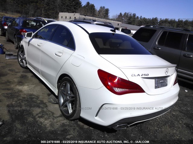 WDDSJ4GB5EN080268 - 2014 MERCEDES-BENZ CLA 250 4MATIC WHITE photo 3