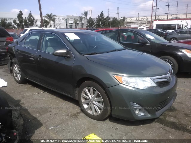 4T1BF1FK8CU557298 - 2012 TOYOTA CAMRY SE/LE/XLE GRAY photo 1
