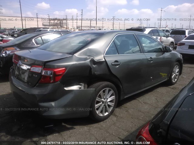 4T1BF1FK8CU557298 - 2012 TOYOTA CAMRY SE/LE/XLE GRAY photo 4