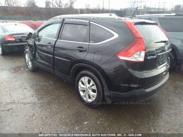 2HKRM4H74CH600998 - 2012 HONDA CR-V EXL BLUE photo 3