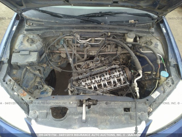 2HGES16334H611022 - 2004 HONDA CIVIC DX VP ლურჯი ფოტო 10