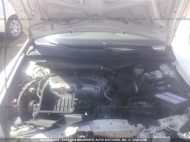 1HGCP2F39AA084192 - 2010 HONDA ACCORD LX WHITE photo 10