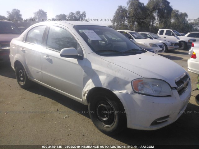 KL1TD5DE8AB109422 - 2010 CHEVROLET AVEO LS/LT თეთრი ფოტო 1