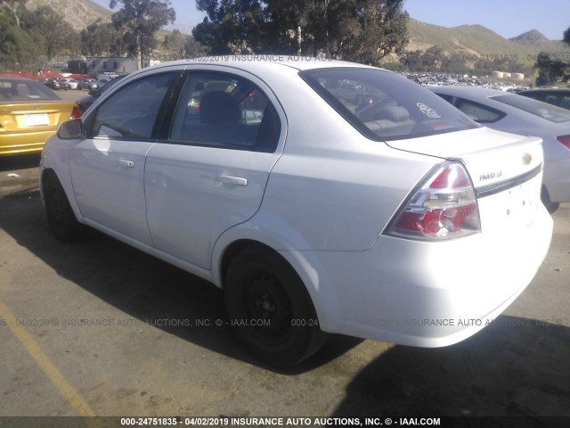 KL1TD5DE8AB109422 - 2010 CHEVROLET AVEO LS/LT თეთრი ფოტო 3