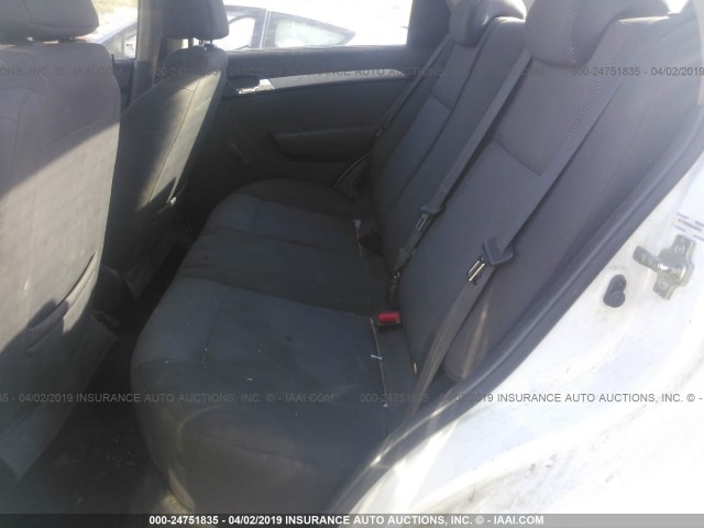 KL1TD5DE8AB109422 - 2010 CHEVROLET AVEO LS/LT თეთრი ფოტო 8