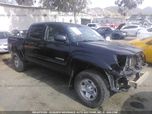 3TMJU62N39M088556 - 2009 TOYOTA TACOMA DOUBLE CAB PRERUNNER BLACK photo 1