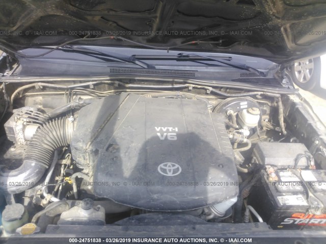 3TMJU62N39M088556 - 2009 TOYOTA TACOMA DOUBLE CAB PRERUNNER BLACK photo 10