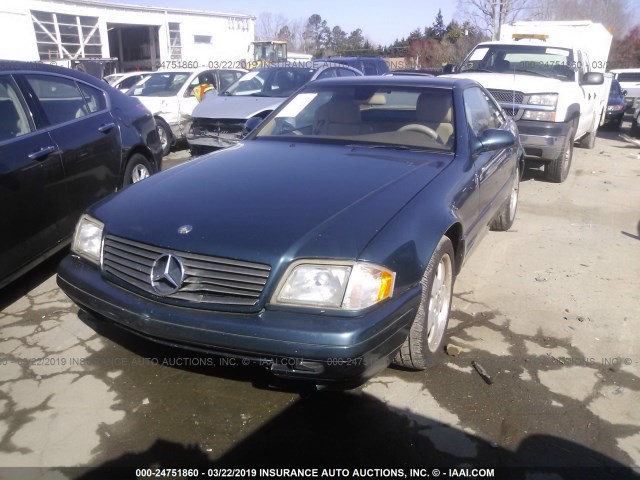 WDBFA68F5YF195166 - 2000 MERCEDES-BENZ SL 500 GREEN photo 2