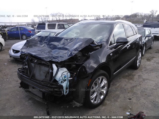 1GYKNBRSXHZ114194 - 2017 CADILLAC XT5 LUXURY BLACK photo 2