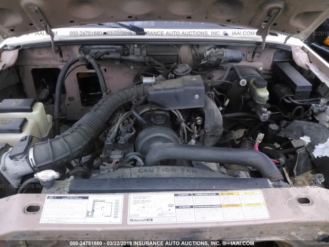 1FTYR10C5WUA24952 - 1998 FORD RANGER TAN photo 10