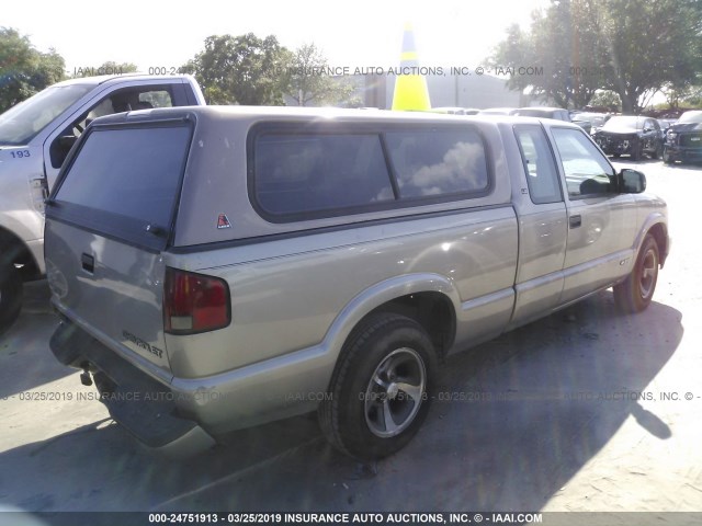 1GCCS19W218151137 - 2001 CHEVROLET S TRUCK S10 TAN photo 4