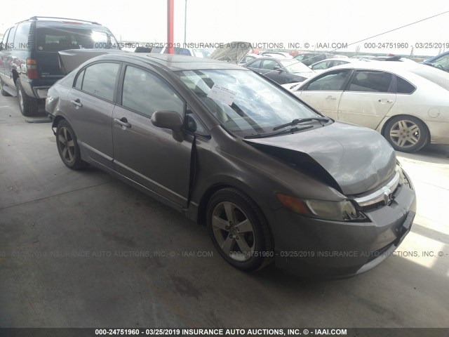 2HGFA16918H314459 - 2008 HONDA CIVIC EXL GRAY photo 1