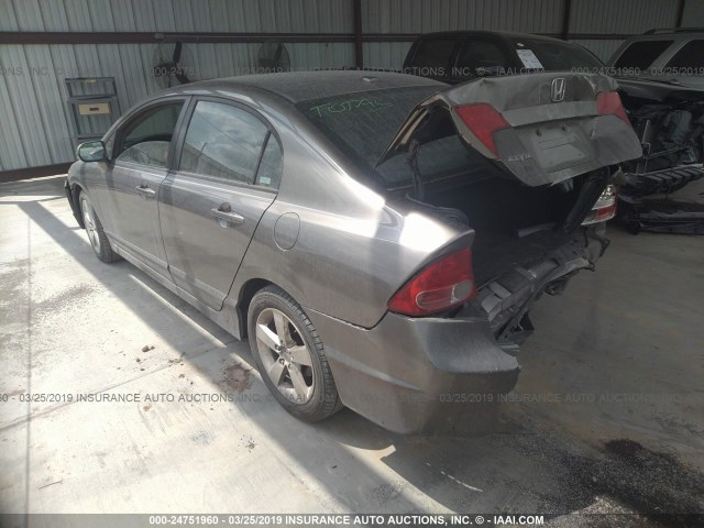 2HGFA16918H314459 - 2008 HONDA CIVIC EXL GRAY photo 3