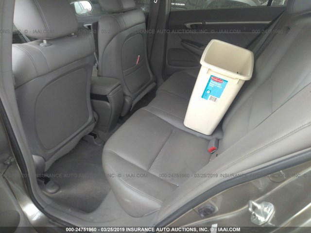 2HGFA16918H314459 - 2008 HONDA CIVIC EXL GRAY photo 8