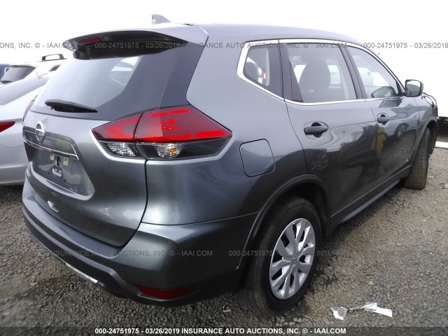 KNMAT2MTXHP507972 - 2017 NISSAN ROGUE S/SV GRAY photo 4