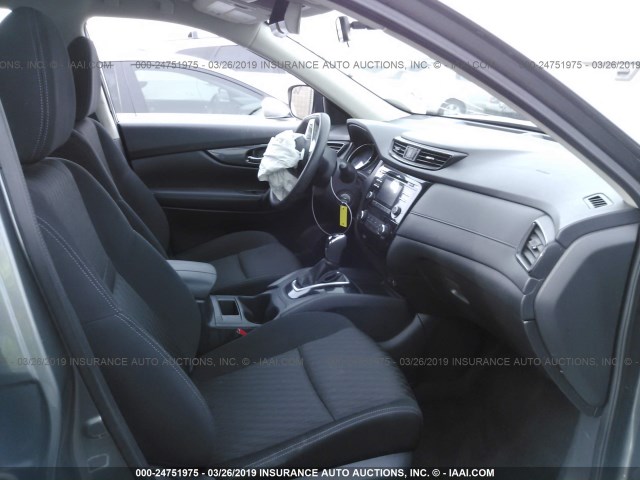 KNMAT2MTXHP507972 - 2017 NISSAN ROGUE S/SV GRAY photo 5