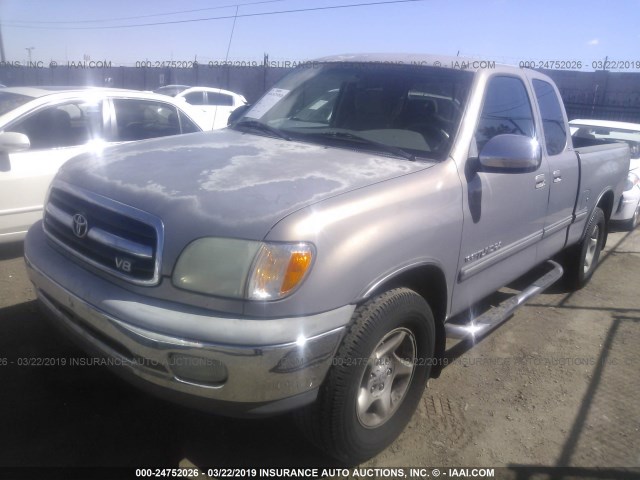 5TBRT341X1S158081 - 2001 TOYOTA TUNDRA ACCESS CAB/ACCESS CAB SR5 TAN photo 2