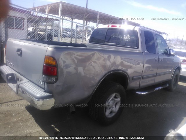 5TBRT341X1S158081 - 2001 TOYOTA TUNDRA ACCESS CAB/ACCESS CAB SR5 TAN photo 4