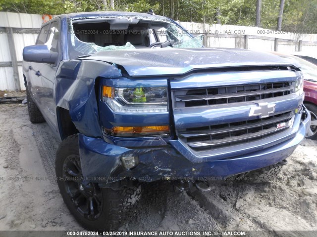 3GCUKREC4JG474078 - 2018 CHEVROLET SILVERADO K1500 LT BLUE photo 6