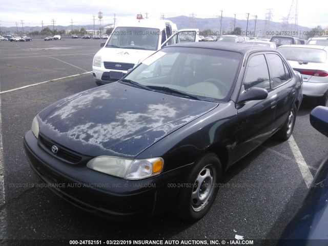 1NXBR12E9YZ309558 - 2000 TOYOTA COROLLA VE/CE/LE BLACK photo 2