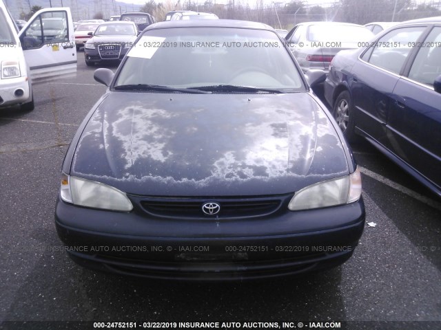 1NXBR12E9YZ309558 - 2000 TOYOTA COROLLA VE/CE/LE BLACK photo 6