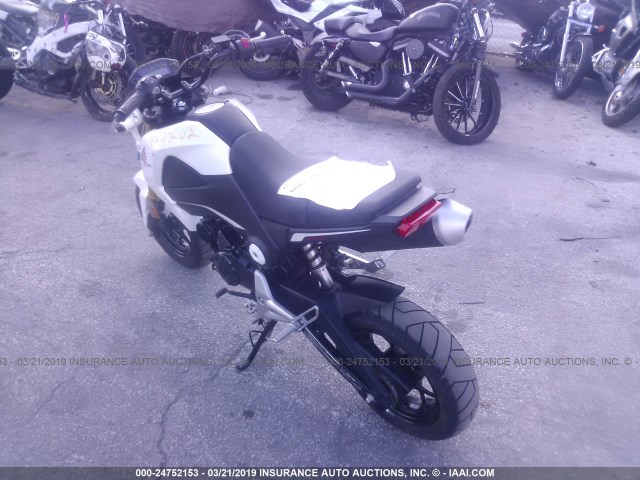 MLHJC6116F5104202 - 2015 HONDA GROM 125 WHITE photo 3