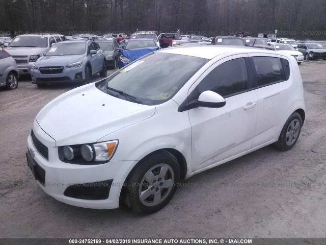 1G1JA6SHXE4127533 - 2014 CHEVROLET SONIC LS 白色 照片 2