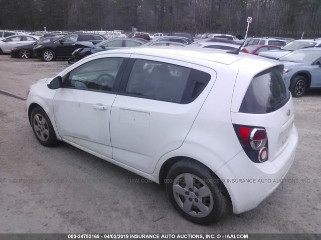 1G1JA6SHXE4127533 - 2014 CHEVROLET SONIC LS 白色 照片 3