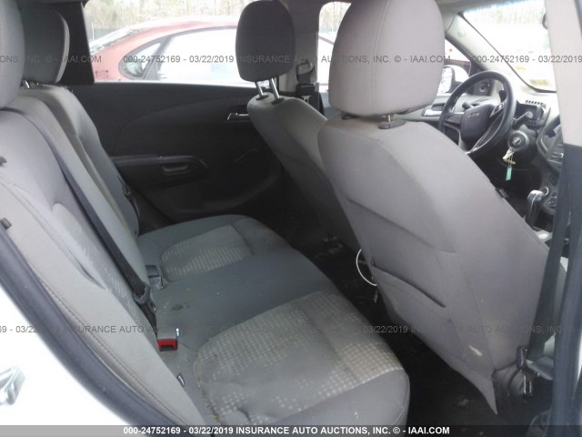 1G1JA6SHXE4127533 - 2014 CHEVROLET SONIC LS 白色 照片 8