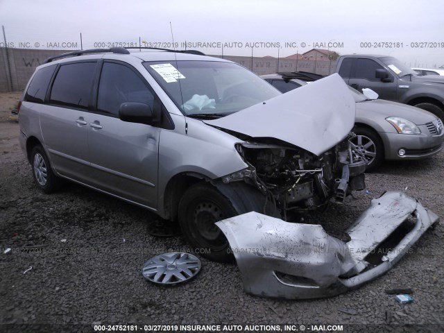 5TDZK23C37S057626 - 2007 TOYOTA SIENNA CE/LE SILVER photo 1