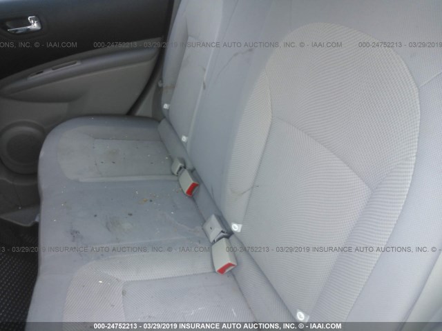 JN8AS5MT4CW613079 - 2012 NISSAN ROGUE S/SV GRAY photo 8