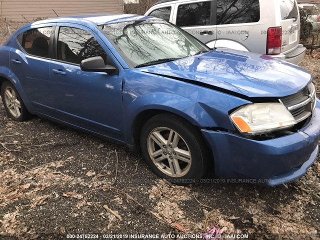 1B3LC56RX8N656665 - 2008 DODGE AVENGER BLUE photo 1