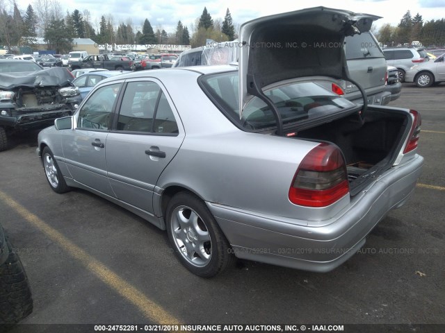 WDBHA24G3YA844668 - 2000 MERCEDES-BENZ C 230 SILVER photo 3