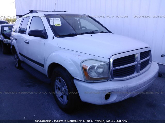 1D4HD48N26F116971 - 2006 DODGE DURANGO SLT WHITE photo 1