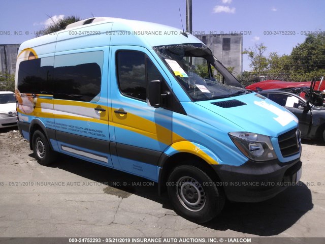 WDZPE7DD2GP292385 - 2016 MERCEDES-BENZ SPRINTER 2500 BLUE photo 1