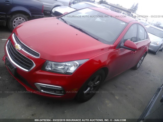 1G1PE5SB8G7110493 - 2016 CHEVROLET CRUZE LIMITED LT RED photo 2