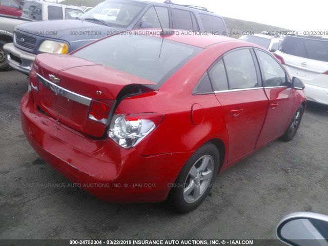 1G1PE5SB8G7110493 - 2016 CHEVROLET CRUZE LIMITED LT RED photo 4