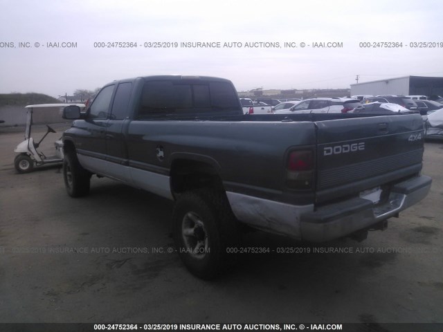 3B7KF2367XG166153 - 1999 DODGE RAM 2500 GREEN photo 3