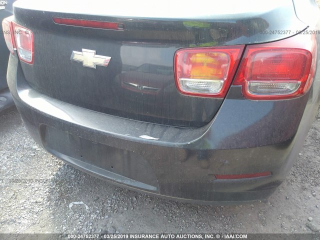 1G11C5SLXEF167401 - 2014 CHEVROLET MALIBU 1LT შავი ფოტო 6