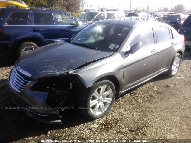 1C3CCBBB8CN210274 - 2012 CHRYSLER 200 TOURING GRAY photo 2