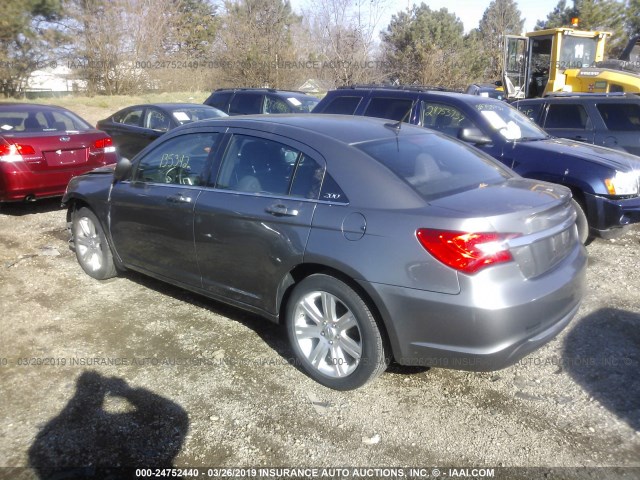 1C3CCBBB8CN210274 - 2012 CHRYSLER 200 TOURING GRAY photo 3