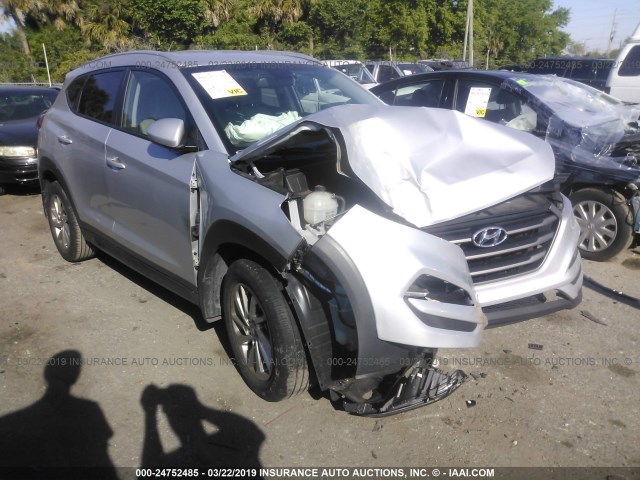 KM8J33A44GU182024 - 2016 HYUNDAI TUCSON LIMITED/SPORT AND ECO/SE SILVER photo 1