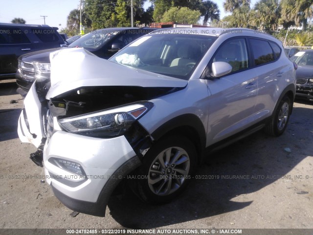 KM8J33A44GU182024 - 2016 HYUNDAI TUCSON LIMITED/SPORT AND ECO/SE SILVER photo 2