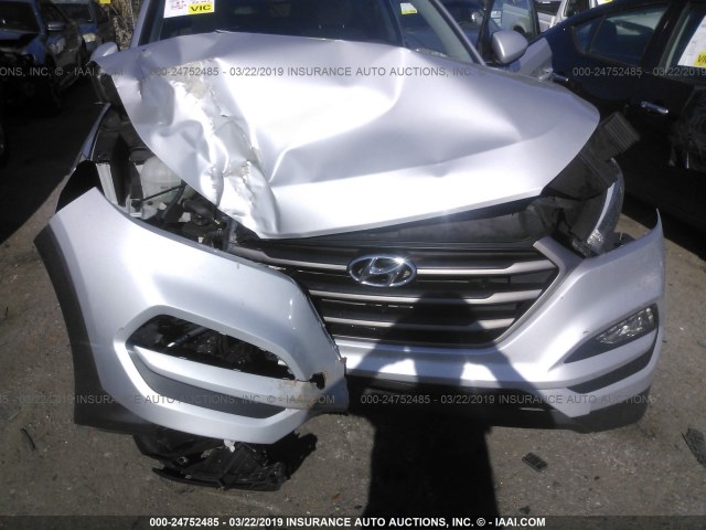 KM8J33A44GU182024 - 2016 HYUNDAI TUCSON LIMITED/SPORT AND ECO/SE SILVER photo 6