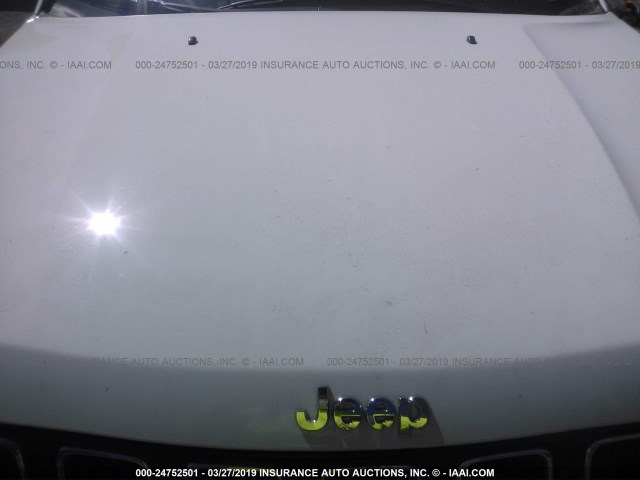 3C4NJCAB6HT672471 - 2017 JEEP COMPASS SPORT WHITE photo 10