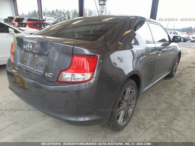 JTKJF5C70C3043032 - 2012 TOYOTA SCION TC GRAY photo 4