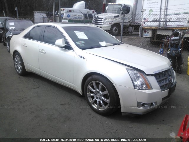 1G6DT57V980154406 - 2008 CADILLAC CTS HI FEATURE V6 WHITE photo 1