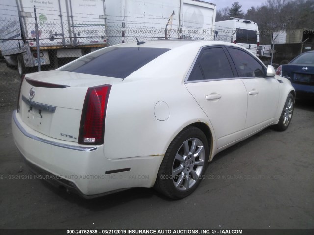 1G6DT57V980154406 - 2008 CADILLAC CTS HI FEATURE V6 WHITE photo 4